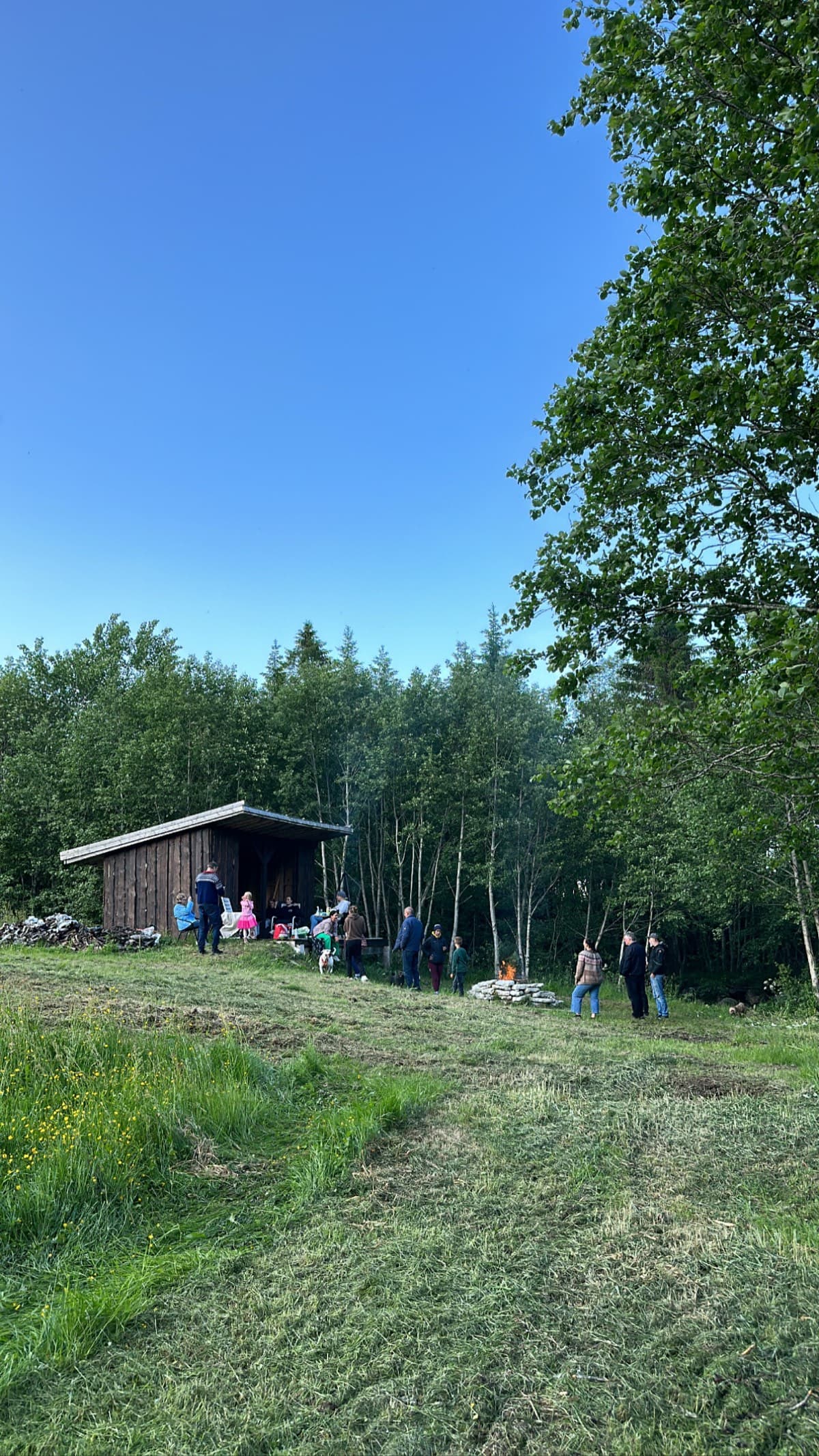 Together with family